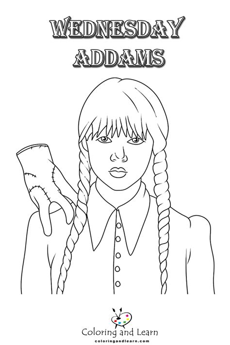 printable addams family coloring pages|free wednesday addams coloring pages.